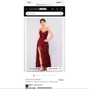 A night in Tokyo lace dress in XS